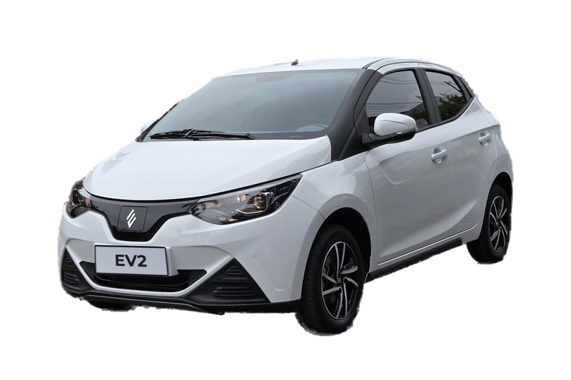JMEV EV2, vista frontal en tres cuartos